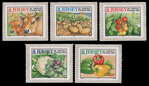 Джерси, 2002, Продукты Сельского Хозяйства, 5 марок самоклеек